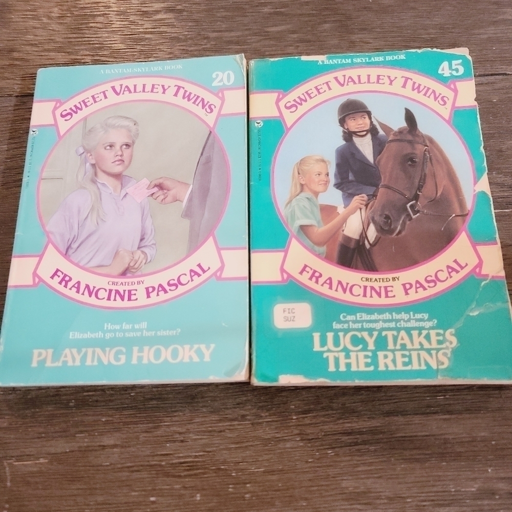 Vintage Sweet Valley Twins Book Bundle Playing Hooky Lucy Takes the Reins